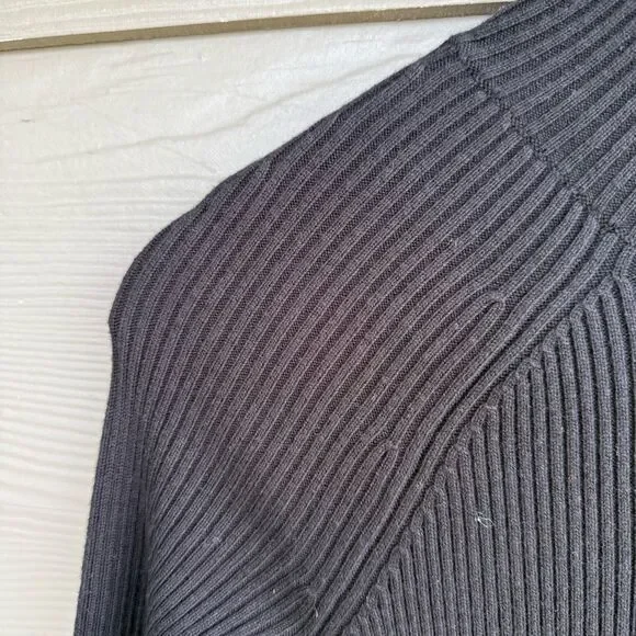 Derek Lam Black Filomena Knit Pleat Mini Dress - Picture 5 of 7